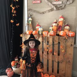 Children in costume for a dress up day at West Hills Preschool & Afterschool in West Hills, California