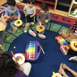 Preschool children at play at West Hills Preschool & Afterschool in West Hills, California