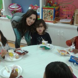 Preschoolers working on an art project at West Hills Preschool & Afterschool in West Hills, California