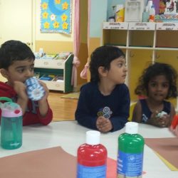Children playing outside on the campus at West Hills Preschool & Afterschool in West Hills, California