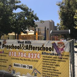 A view of the campus at West Hills Preschool & Afterschool in West Hills, California