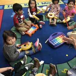 A classroom activity in the preschool room at West Hills Preschool & Afterschool in West Hills, California