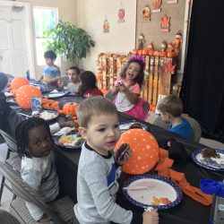 Students celebrating a special day at West Hills Preschool & Afterschool in West Hills, California
