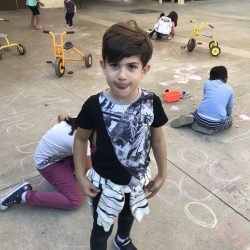 A student at West Hills Preschool & Afterschool in West Hills, California