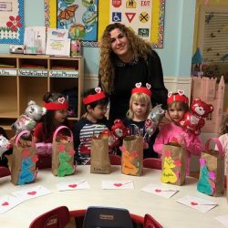 Preschoolers working on an art project at West Hills Preschool & Afterschool in West Hills, California